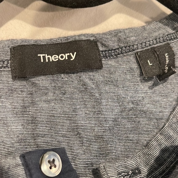 Theory Men's Combo Feeder Stripe Henley Retail - Picture 3 of 7